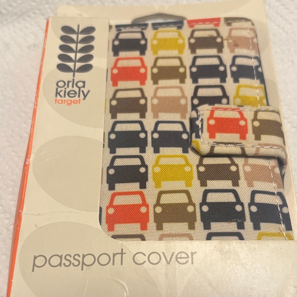 Orla Kiely Multicolor Car Pattern Passport Cover
